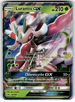 Lurantis GX 15/149 SM Base Set NM Pokemon Card TCG - Image 1
