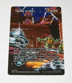 1x Trouble in Pairs TNMT Source Material Cards Mythic - Image 1