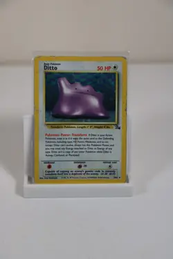 Pokemon Fossil (Unlimited) Holo Card: Ditto (3/62) - Heavily Played/Damaged - Image 1