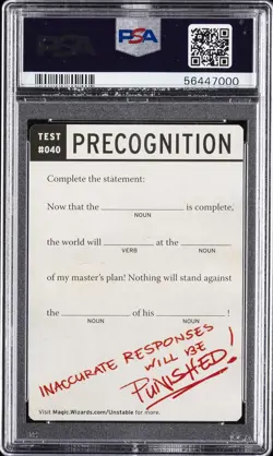 2017 MTG UNSTABLE FOIL #002 GOAT-TOKEN PSA 9 - Image 2