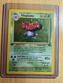 Vileplume - 15/64 - Pokemon Jungle 1st Edition Holo Rare Card WOTC LP - Image 1