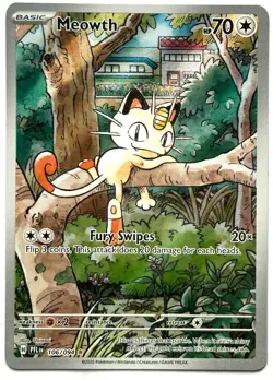 Meowth 106/094 - Pokemon TCG - Phantasmal Flames Illustration Rare Holo - M/NM - Image 1