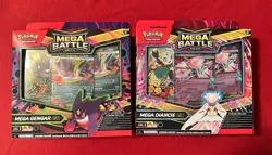 2 Pokemon TCG Mega Battle Deck Bundle Mega Diancie ex & Mega Gengar ex Sealed - Image 1