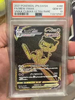 2021 Pokemon Japanese Sword & Shield Vmax Climax Fa/Mew Vmax #280 PSA 10 Gem - Image 1