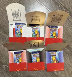Lot of 6 Pokemon 25th Anniversary McDonald’s Booster Packs 2021 Happy Meal Boxes - Image 3