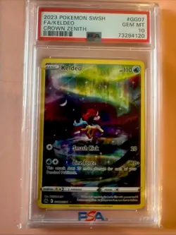 2023 Pokemon Keldeo GG07 Crown Zenith PSA 10 - Image 1