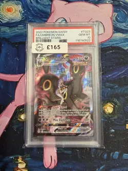 Pokemon Umbreon VMAX Tg23/Tg30 SWSH09 Brilliant Stars Trainer Gallery PSA 10 - Image 1