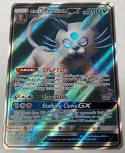Pokemon Alolan Persian GX Cosmic Eclipse 219/236 Near Mint - Image 1