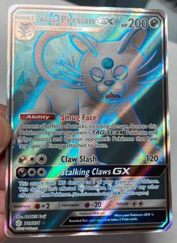 Pokemon Alolan Persian GX Cosmic Eclipse 219/236 Near Mint - Image 3