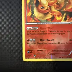 2015 Pokemon XY Ancient Origins Flareon Reverse Holo #13/98 - Image 2