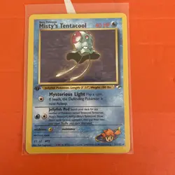 Pokemon TCG Misty's Tentacool 32/132 1st Edition Rare Non Holo Gym Heroes WOTC - Image 1