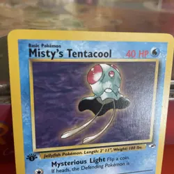 Pokemon TCG Misty's Tentacool 32/132 1st Edition Rare Non Holo Gym Heroes WOTC - Image 4