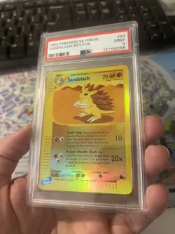 2003 Pokemon Skyridge Sandslash Reverse Foil #93 PSA 9 Mint Cert# 127182086 - Image 4