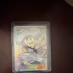 Pokemon Lillie Full Art Ultra Rare Holo SM Base Set Trainer 147/149 Card - Image 1