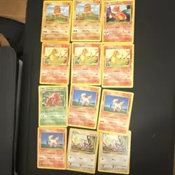 Pokemon Base Set 12 Cards WOTC 1999 Diglett Charmeleon Charmander Ponyta - Image 1