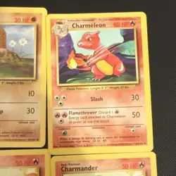 Pokemon Base Set 12 Cards WOTC 1999 Diglett Charmeleon Charmander Ponyta - Image 4