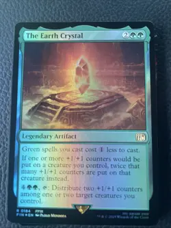 NM The Earth Crystal Final Fantasy (Foil) Rare MTG Card 0184 FFIII Artifact - Image 1