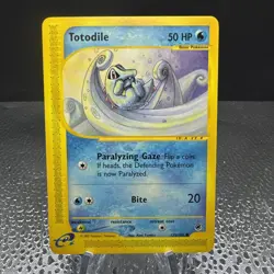 Pokemon TCG Expedition Base Set Totodile 135/165 Regular Card NM - Image 1