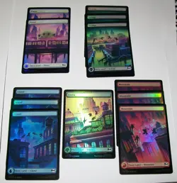 12x Full art Foil Land Teenage Mutant Ninja Turtles - Image 1