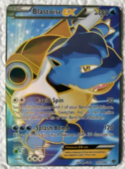 Blastoise EX Full Art 142/146XY Ultra Rare Holo 180 HP Pokemon TCG Card - Image 1
