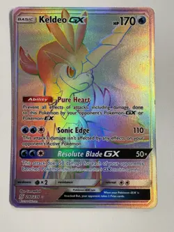 Pokemon TCG Keldeo GX Ultra Rare Card SM Unified Minds 240/236 - Image 1