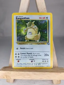 Pokemon Kangaskhan Card 90 HP Basic Rare Holo Collectible - Image 1