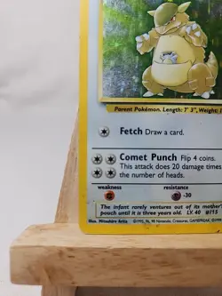 Pokemon Kangaskhan Card 90 HP Basic Rare Holo Collectible - Image 5