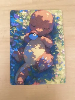 Anime ART STYLE Charmander Fan Full Art Pokemon Custom Card/perfect bookmark - Image 1