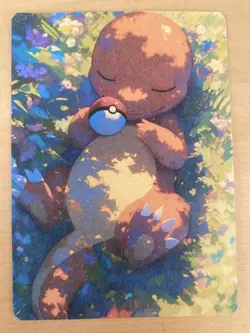 Anime ART STYLE Charmander Fan Full Art Pokemon Custom Card/perfect bookmark - Image 2