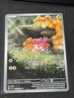 Pokemon Pawmi 226/091 Paldean Fates Scarlet & Violet Illlustration Rare - Image 1