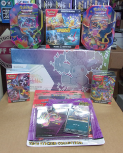 POKEMON ASCENDED (2) TECH + (2) CHARIZARD TINS + PRISMATIC UPC + (3) BUNDLES - Image 1