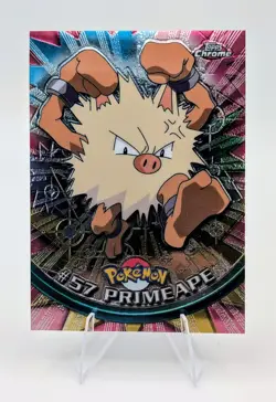 2000 Topps Chrome Pokemon: Primeape #57 - NM - Image 1
