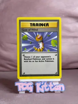 Gust Of Wind - 93/102 - Base Set - Trainer WOTC - MP/HP - Pokemon - TCGKITTEN - Image 1