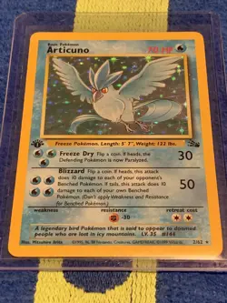 Pokemon TCG Articuno Fossil 2 Holo 1st Edition Holo Rare - Image 1