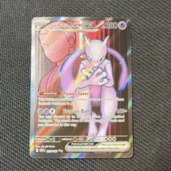 Pokemon Team Rocket's Mewtwo ex Ultra Rare 213/182 Holo Destined Rivals - Image 1