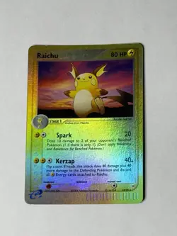 Pokemon: Raichu 13/95 Reverse Holo Rare. Team Magma vs Team Aqua. - Image 1