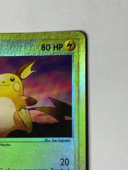 Pokemon: Raichu 13/95 Reverse Holo Rare. Team Magma vs Team Aqua. - Image 4