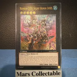 Yugioh Number C101: Silent Honor DARK LVAL-EN046 1st Edition Ultimate Rare LP - Image 1