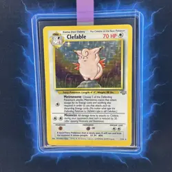 ⭐ Clefable 1/64 ⭐ Original Holo Rare Jungle Set Pokemon Card 1999 WOTC TCG - Image 1