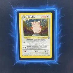 ⭐ Clefable 1/64 ⭐ Original Holo Rare Jungle Set Pokemon Card 1999 WOTC TCG - Image 2
