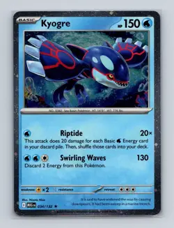 Kyogre 034 Pokemon Mega Evolutions Cosmos Holo Promo Card NM+ (c) - Image 1