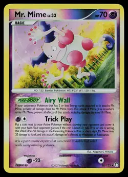 Pokemon Card - Mr. Mime Mysterious Treasures 30/123 Rare Reverse Holo - Image 1