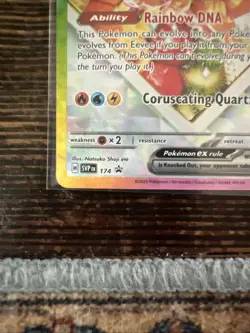 Pokemon TCG Eevee EX 174 Prismatic Evolutions Black Star Promo Card - Image 4