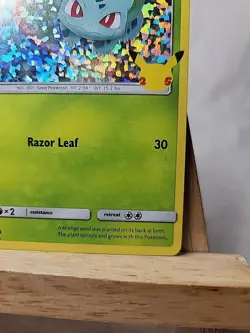 Pokemon TCG Bulbasaur McDonald's 2021 Promo Card 1/25, Holo - Image 4