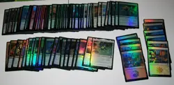 89x Rare, Uncommon, Common & Basic Land Foil card lot TNMT - Image 2