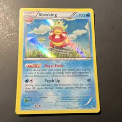 Pokemon TCG Slowking 21/122 Breakpoint Holo Rare Stage 1 100 HP Card - Image 1