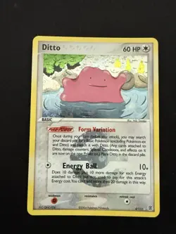 Ditto Reverse Holo Rare 4/112 FireRed & LeafGreen Reverse Holo Pokemon Card Nm - Image 1