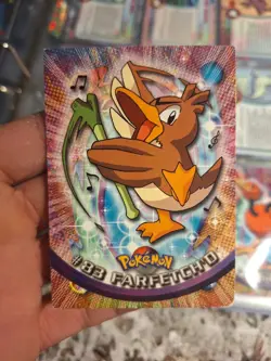 1999 Pokemon Topps Farfetch’d #83 Blue Logo TV Animation Edition Vintage Card - Image 1