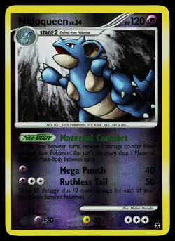 Pokemon Card - Nidoqueen Rising Rivals 30/111 Rare Reverse Holo - Image 1