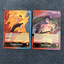One Piece Portgas D. Carrying On His Will Leader Cards OP13-002 Gol.D op13-003 - Image 1
